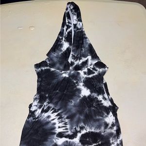 💙 AQ Sport Athletic Tie Dye Tank Hoodie Unisex